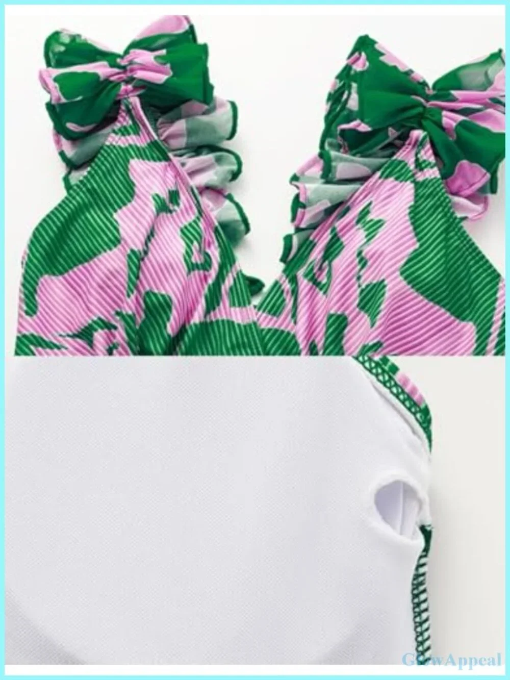 One Piece Swimsuit with Matching Skirt Sarong Adjustable Straps